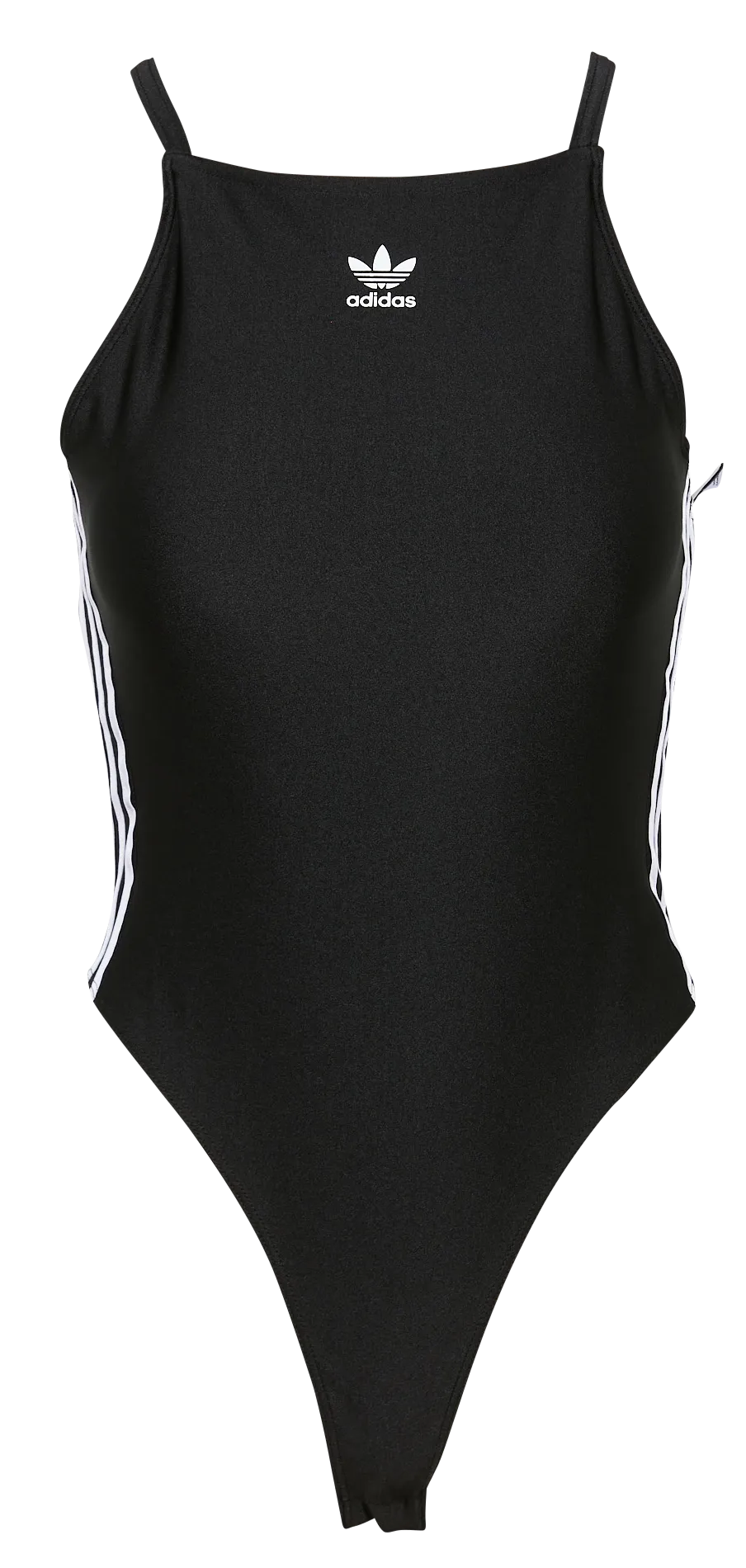 ADIDAS Body con cuello cuadrado en negro