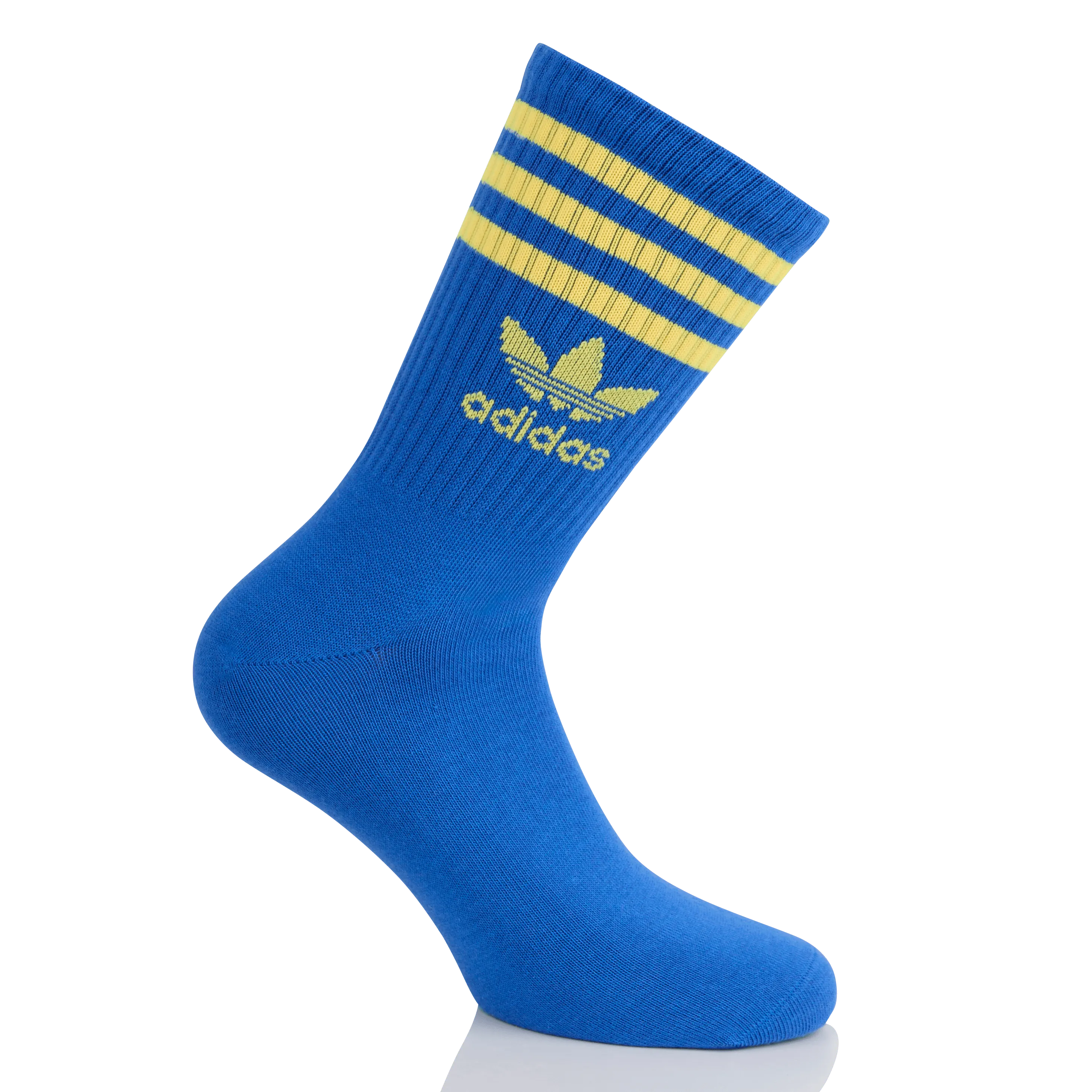 ADIDAS Chaussettes en fibres recyclées mélangées imprimé en azul