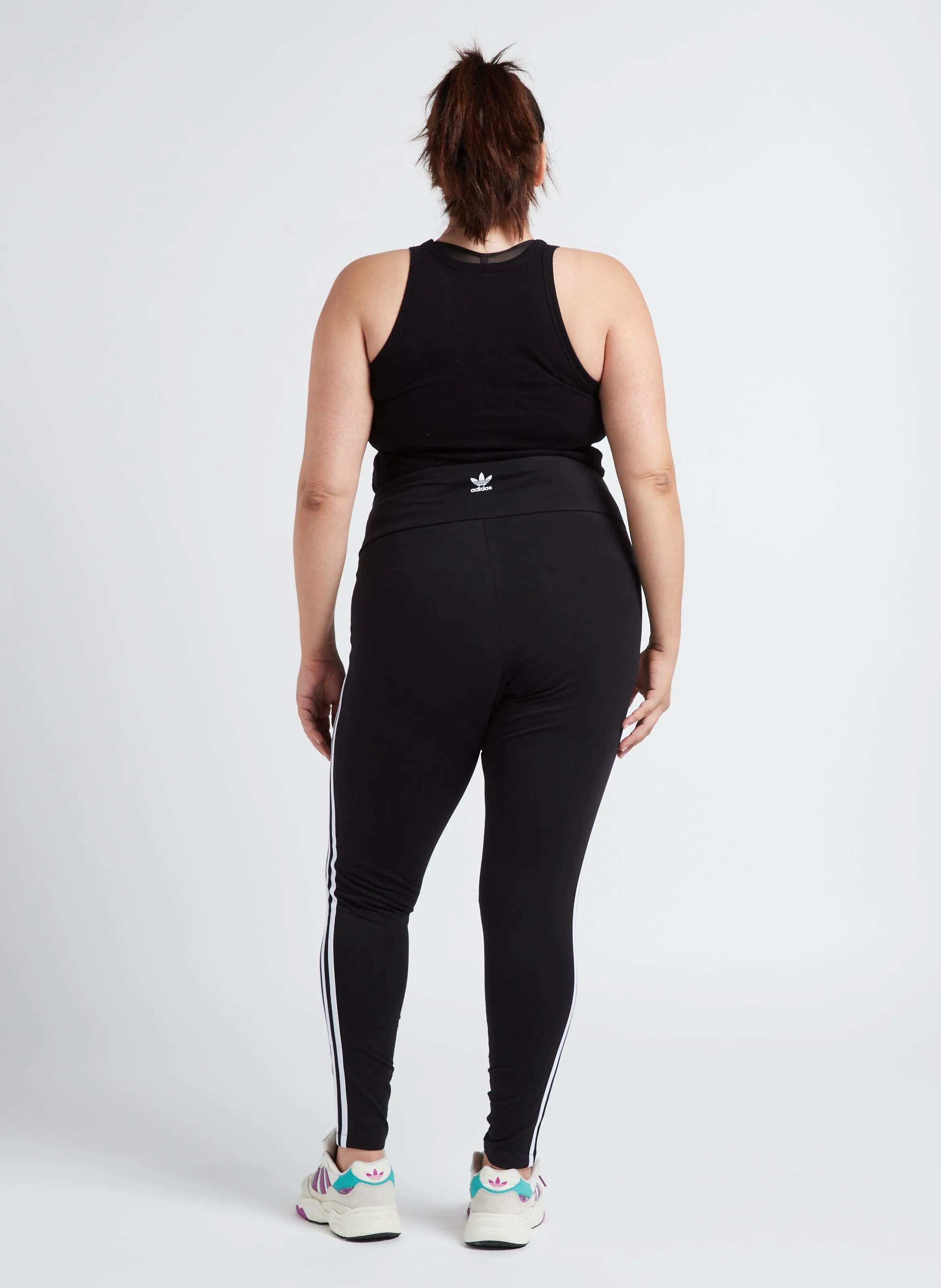 ADIDAS Legging deportivo de algodón en negro