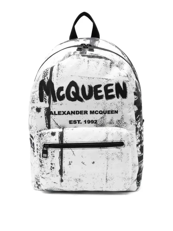 Alexander Mcqueen Mochila - Blanco