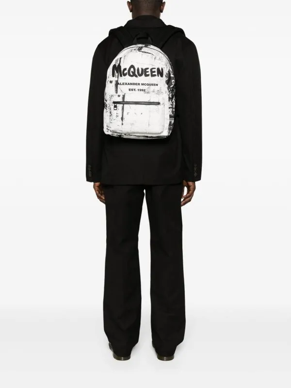 Alexander Mcqueen Mochila - Blanco