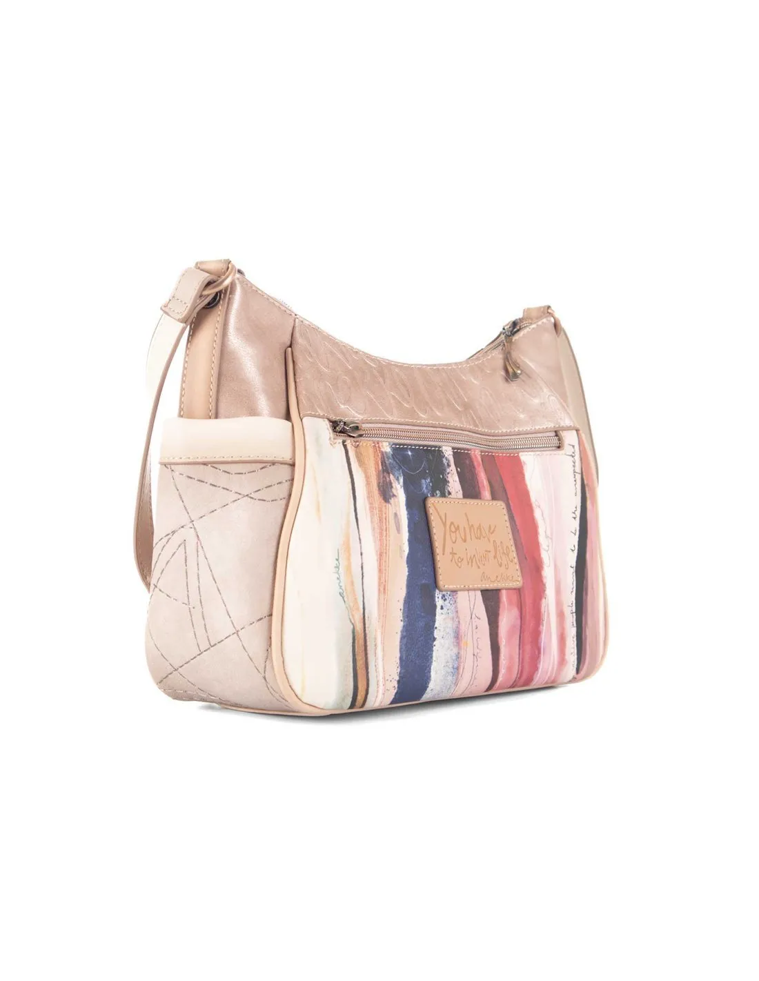 ANEKKE - Bolso beige y multicolor 38763 002 