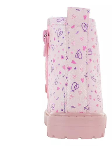 Bambino Bota Urbana Corazones Polipiel Rosa Niña Bebe 83172