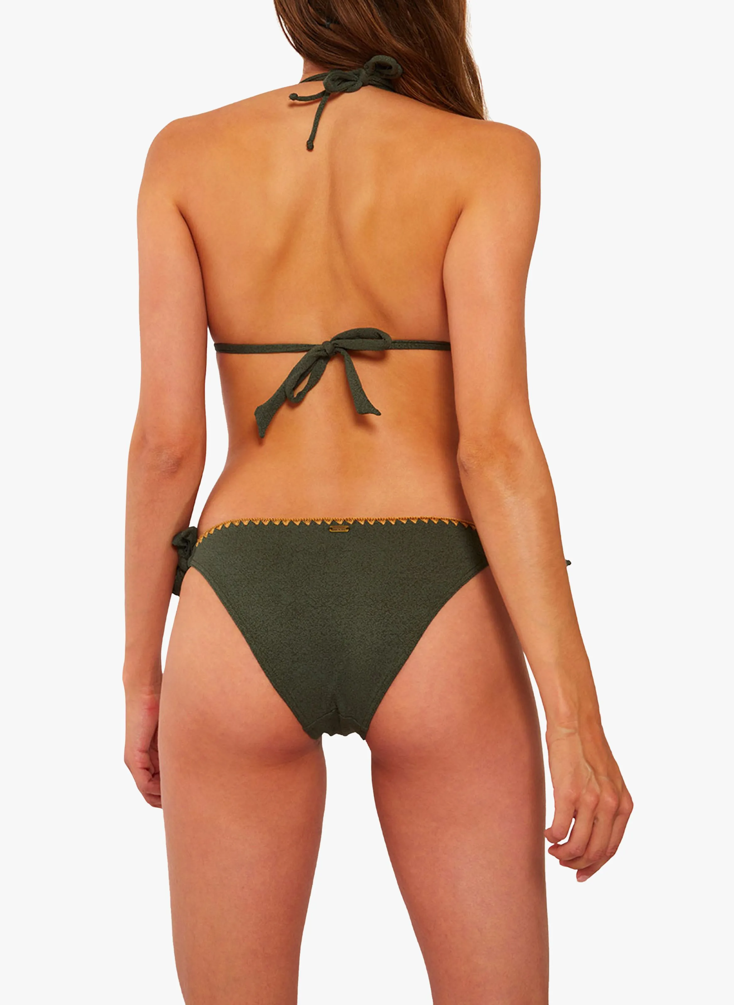 BANANA MOON DIMKA SANTAFE - Braguita de bikini con textura en caqui