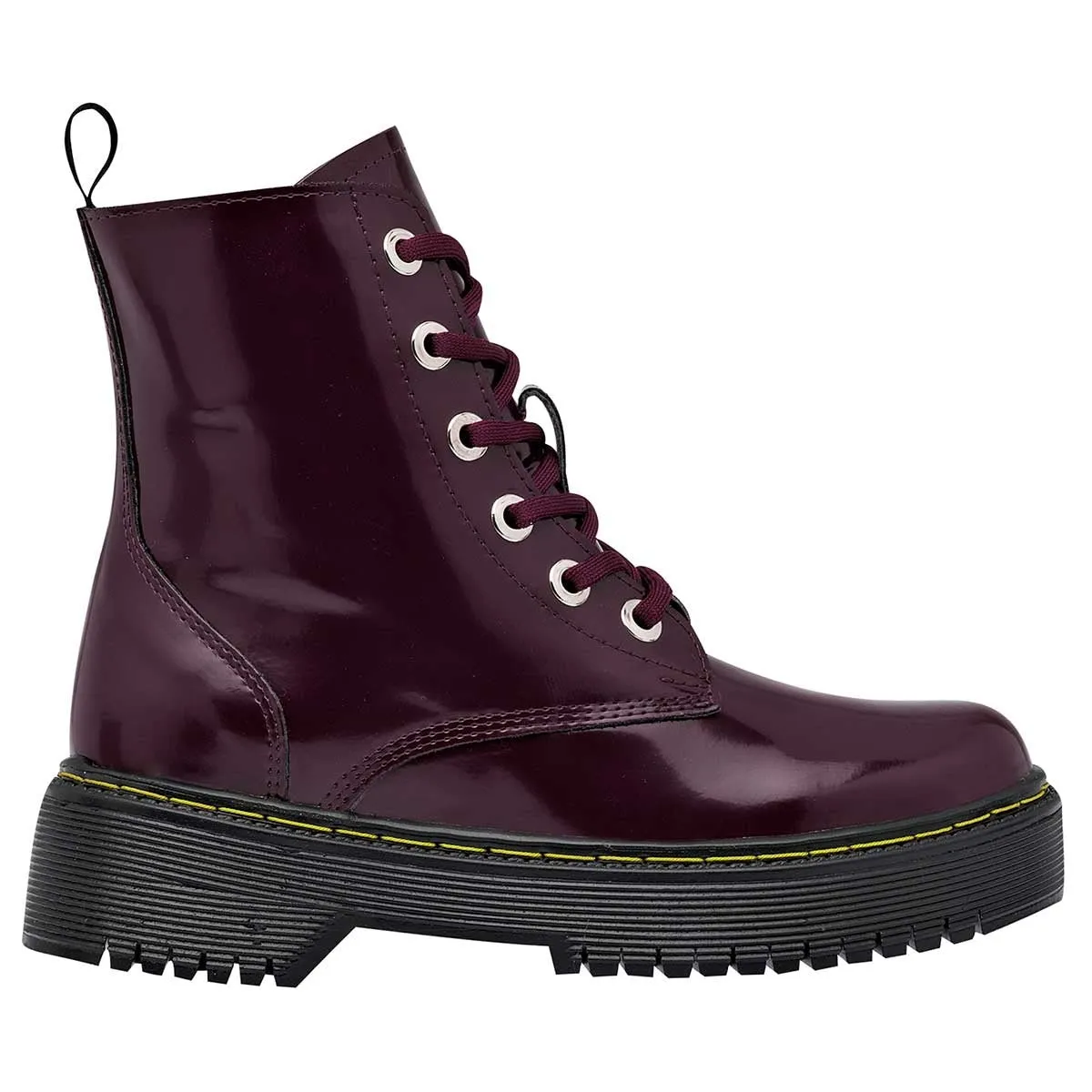 Bota casual Exterior Sintético Color Vino Para Mujer De Moramora