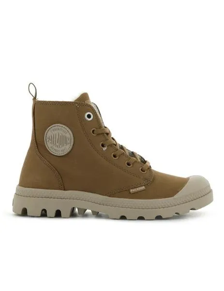 Bota de chica PALLADIUM PAMPA HI ZIP marrón