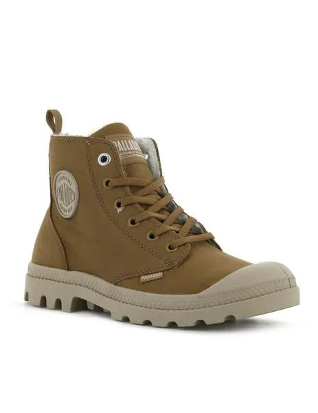 Bota de chica PALLADIUM PAMPA HI ZIP marrón