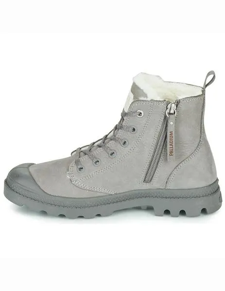 Bota de chica PAMPA HI ZIP WL gris de PALLADIUM