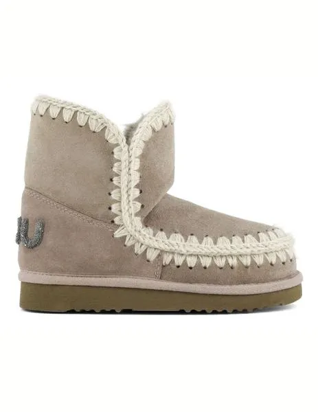 Bota Mou Eskimo 18 glitter logo GRIS ELEFANTE