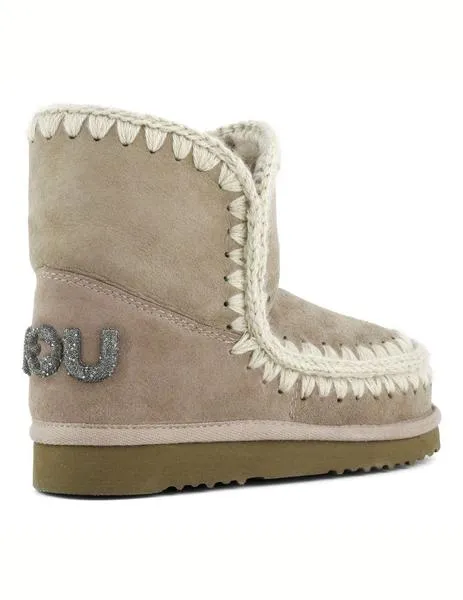 Bota Mou Eskimo 18 glitter logo GRIS ELEFANTE