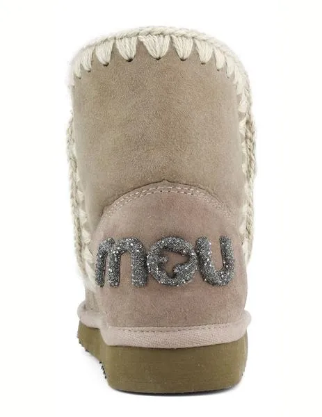 Bota Mou Eskimo 18 glitter logo GRIS ELEFANTE