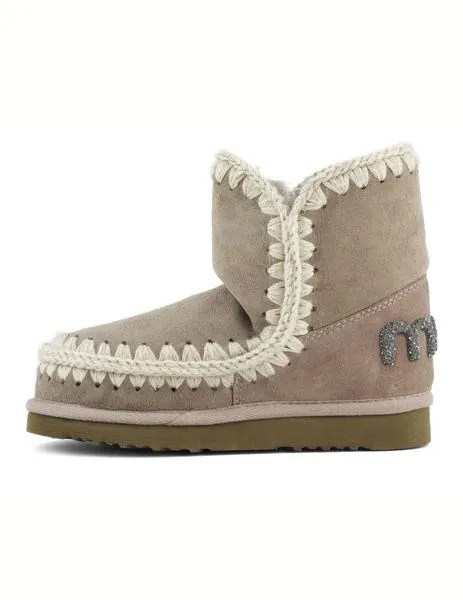 Bota Mou Eskimo 18 glitter logo GRIS ELEFANTE