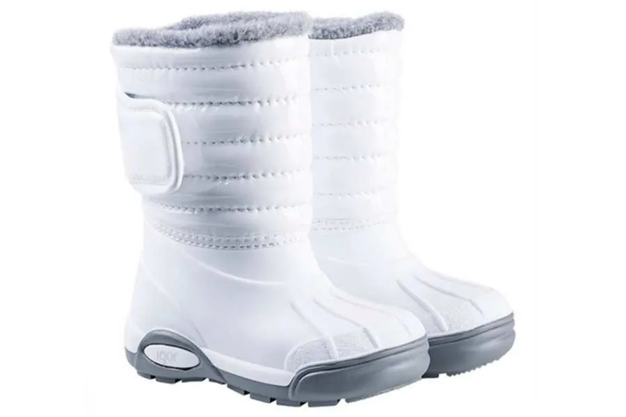 botas igor topo ski charol blanco