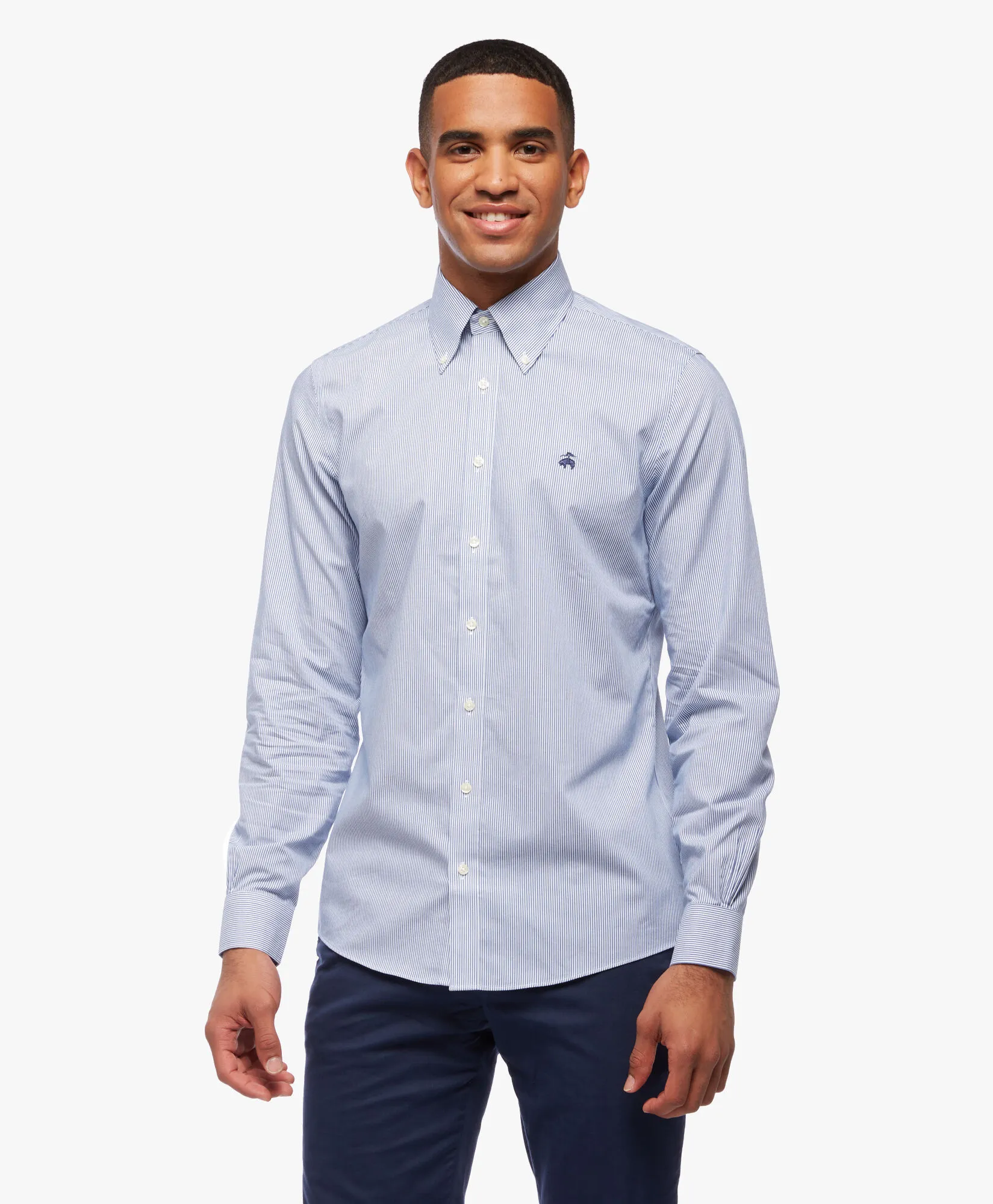 Camisa de vestir non-iron button down con corte Milano