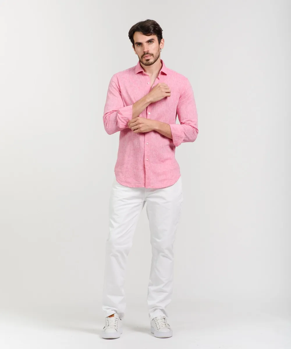 Camisa Milano Lino Melange