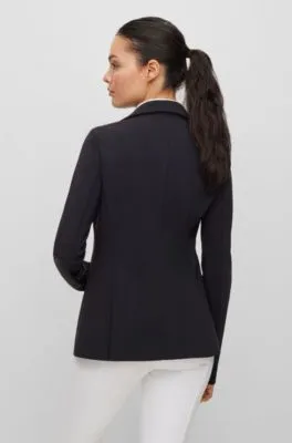 Chaqueta de equitación slim fit para exhibiciones en material superelástico