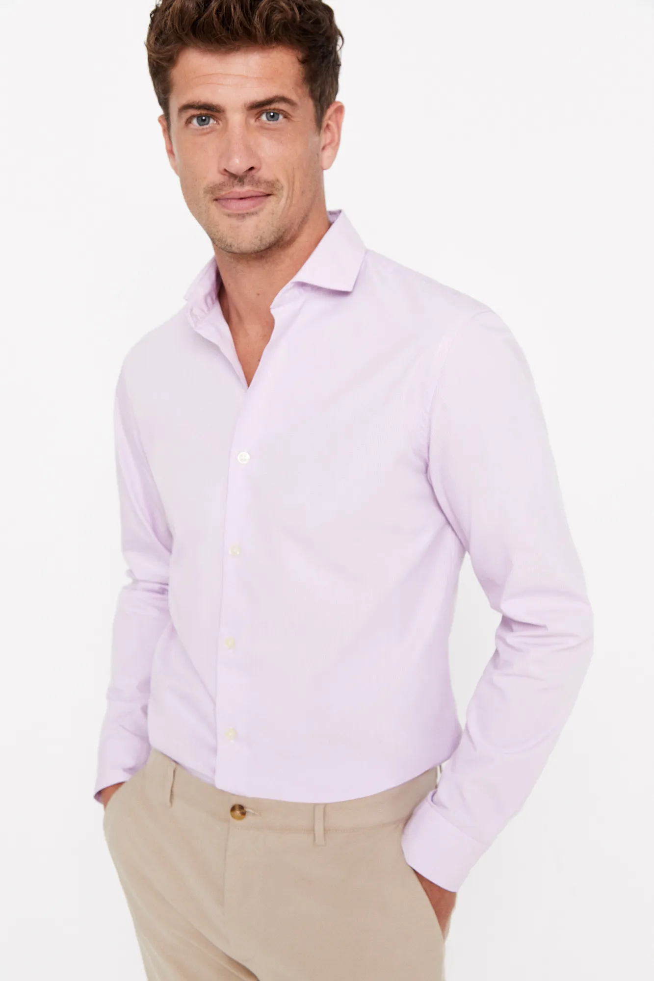 Cortefiel Camisa microvichy coolmax slim fit