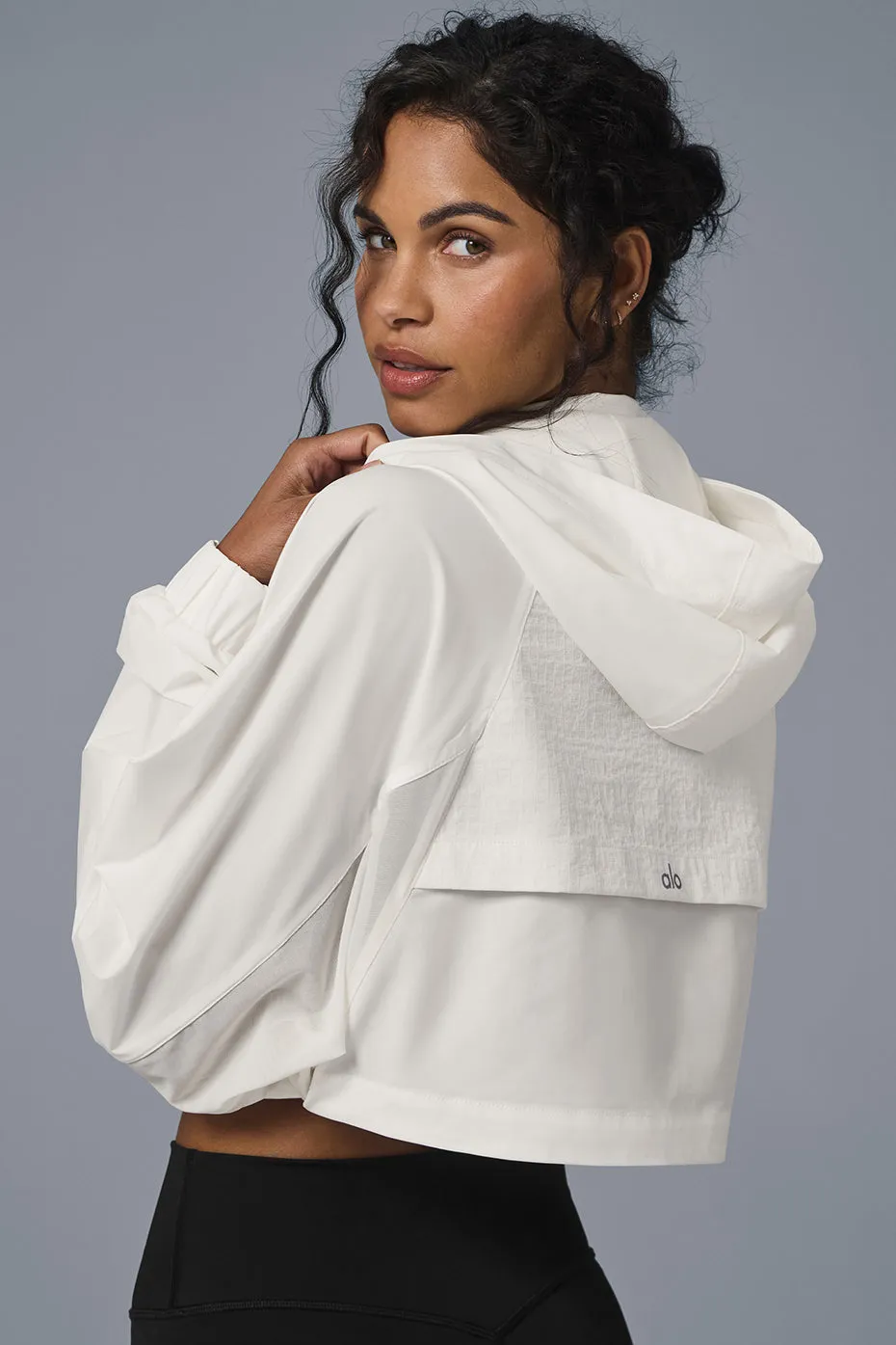 Cropped Playmaker Jacket - Ivory