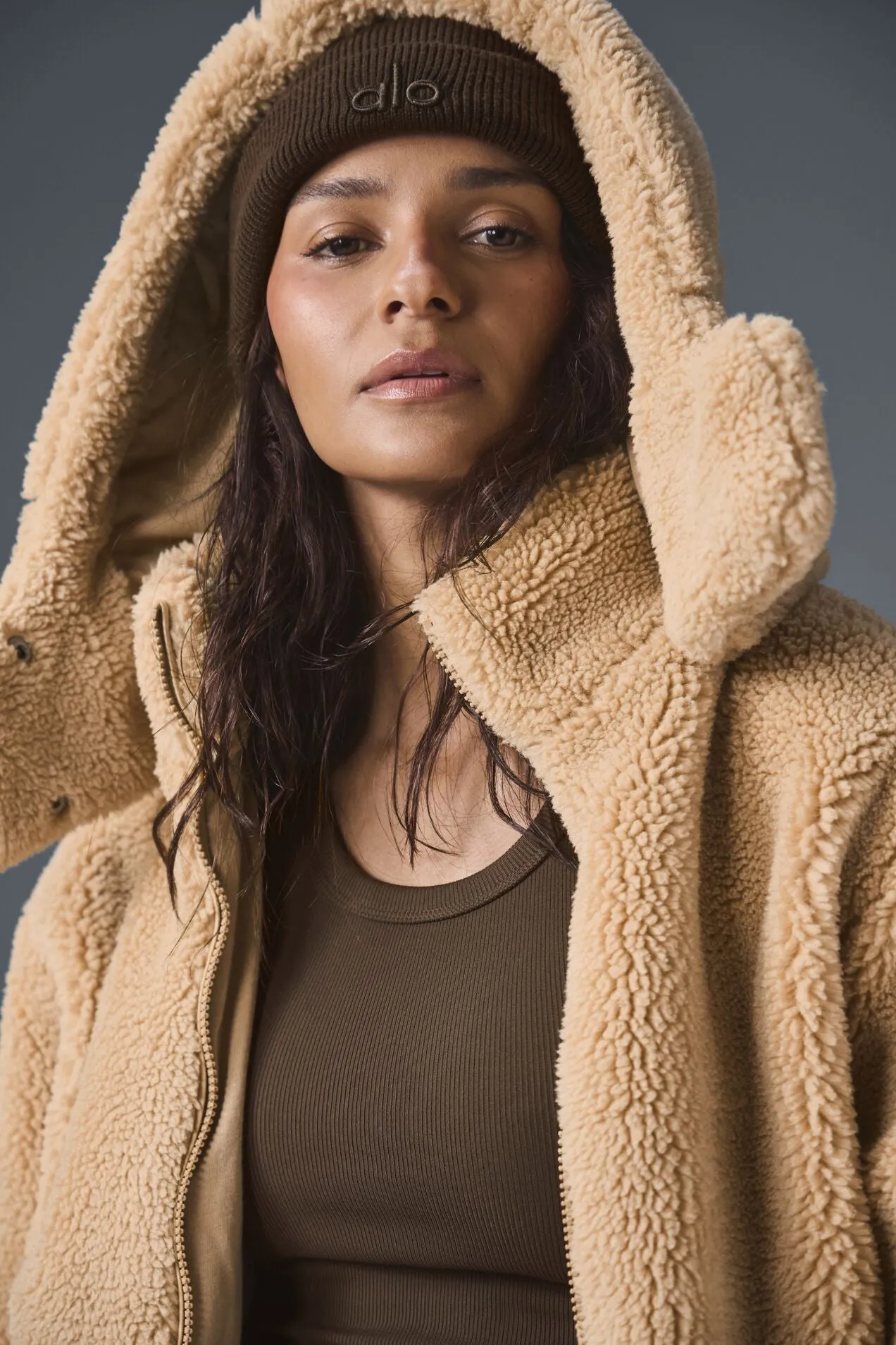 Foxy Sherpa Jacket - Camel