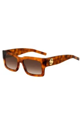 Gafas de sol de acetato Habana con monograma Double B