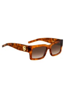 Gafas de sol de acetato Habana con monograma Double B