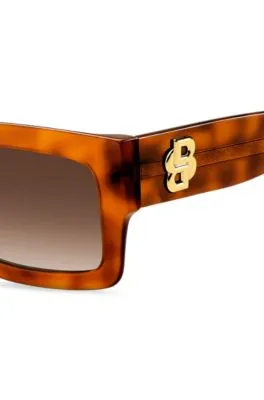 Gafas de sol de acetato Habana con monograma Double B