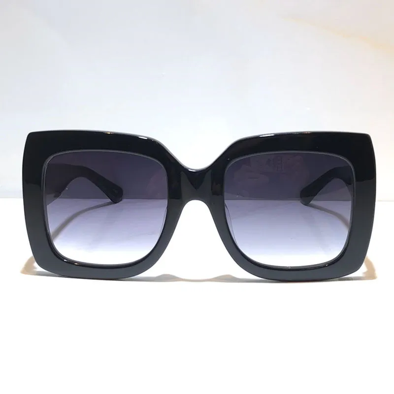 Gafas de sol para hombres y mujeres estilo de verano 0083S Anti-ultravioleta Retro placa cuadrada marco completo moda caja aleat