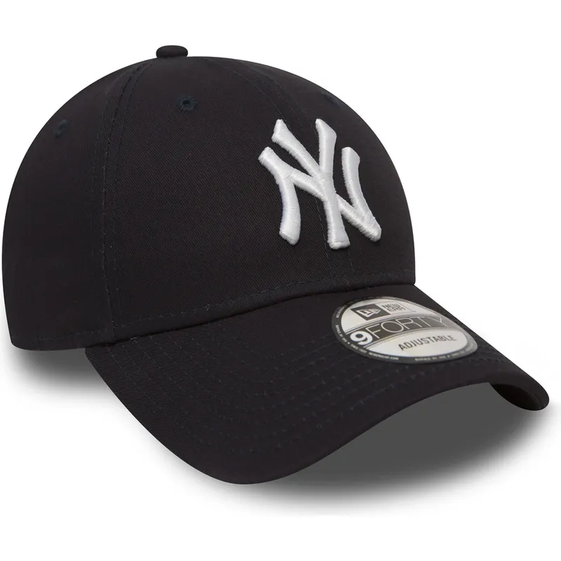 Gorra curva azul marino ajustable 9FORTY Essential de New York Yankees MLB de New Era