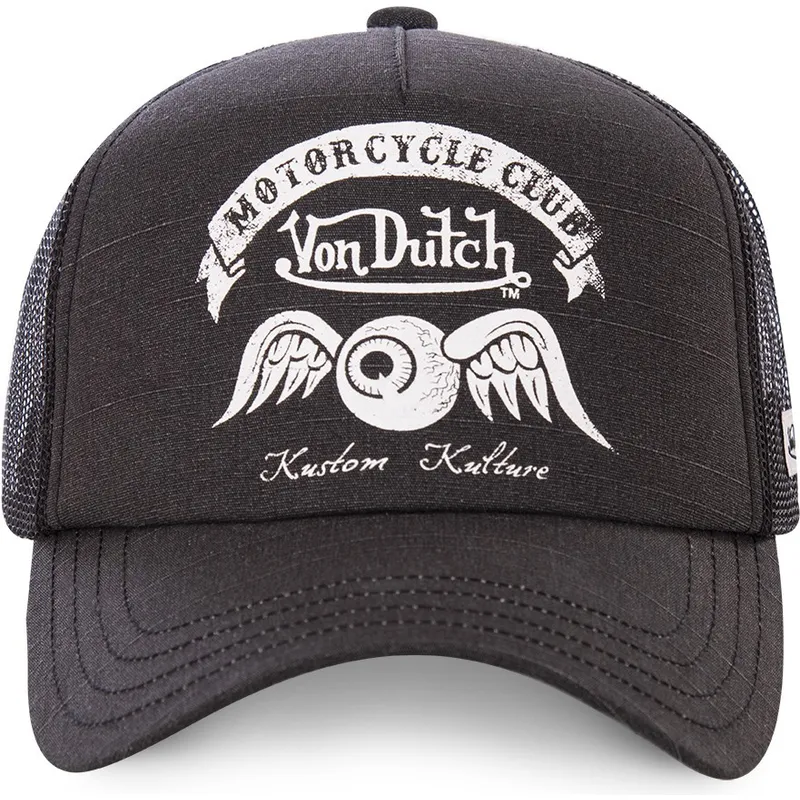 Gorra trucker negra CREW8 de Von Dutch