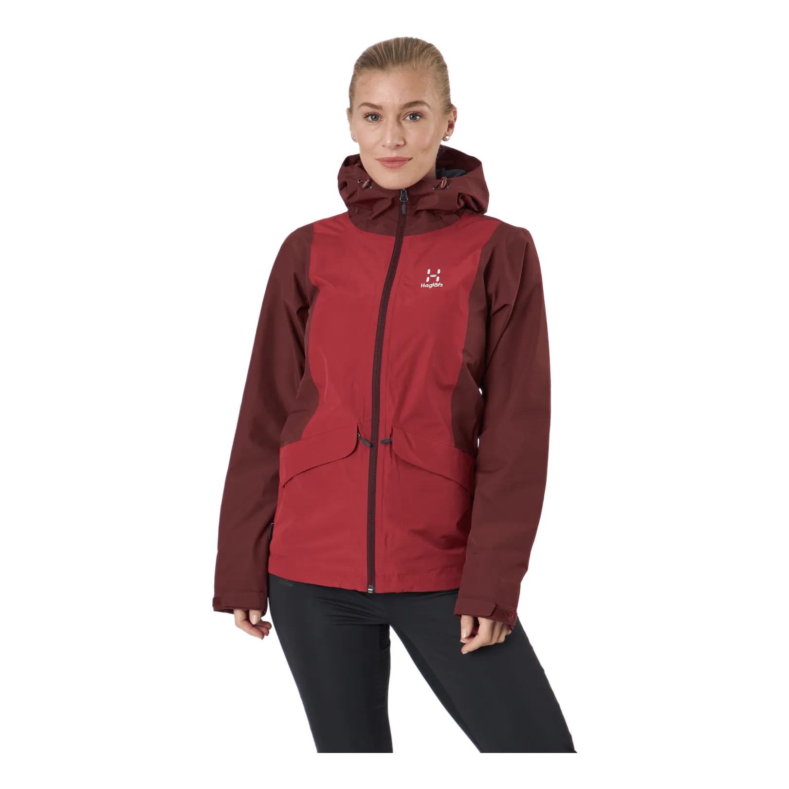 Haglöfs Mila Rain Jacket Maroon Red/brick Red