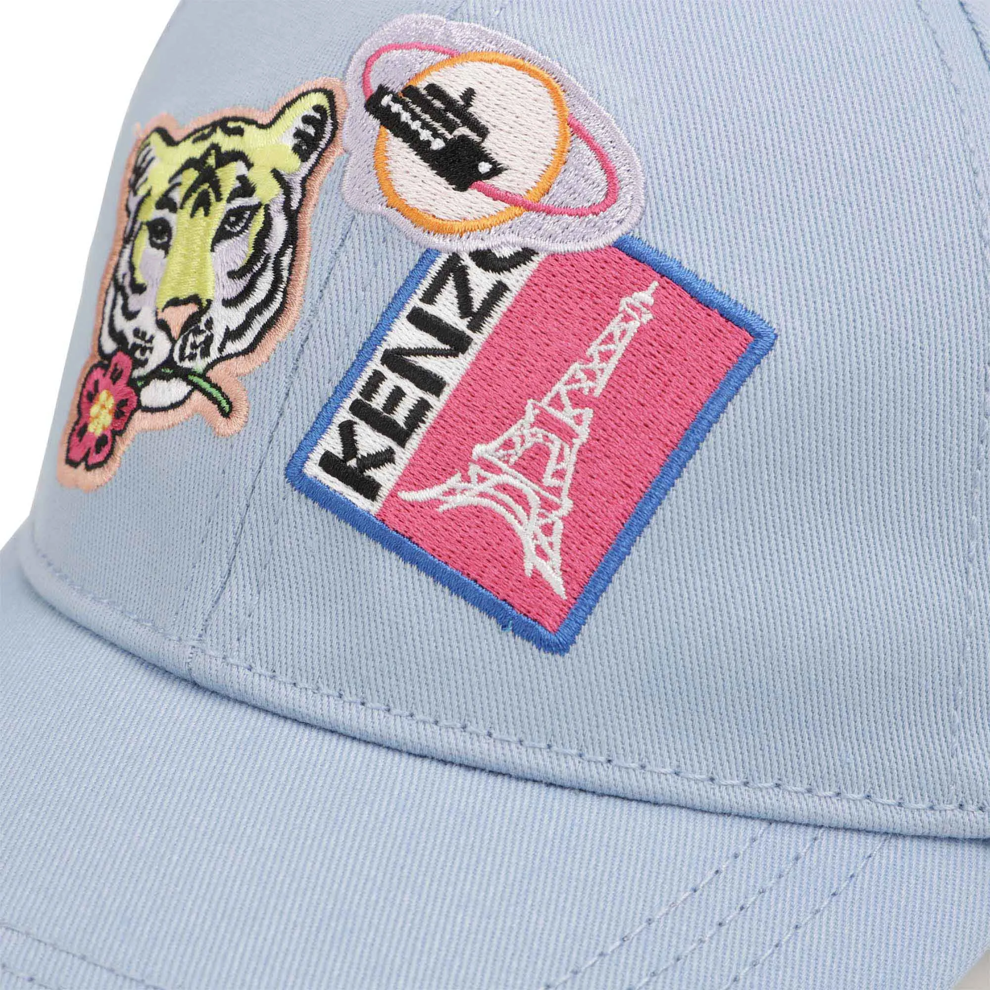 KENZO KIDS Gorra de algodón bordada