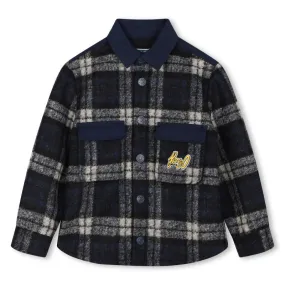 KENZO KIDS Sobrecamisa de paño de lana