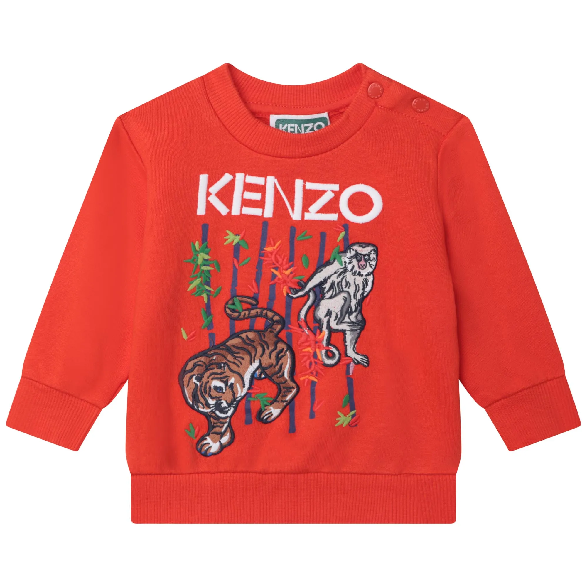 KENZO KIDS Sudadera de algodón bordada