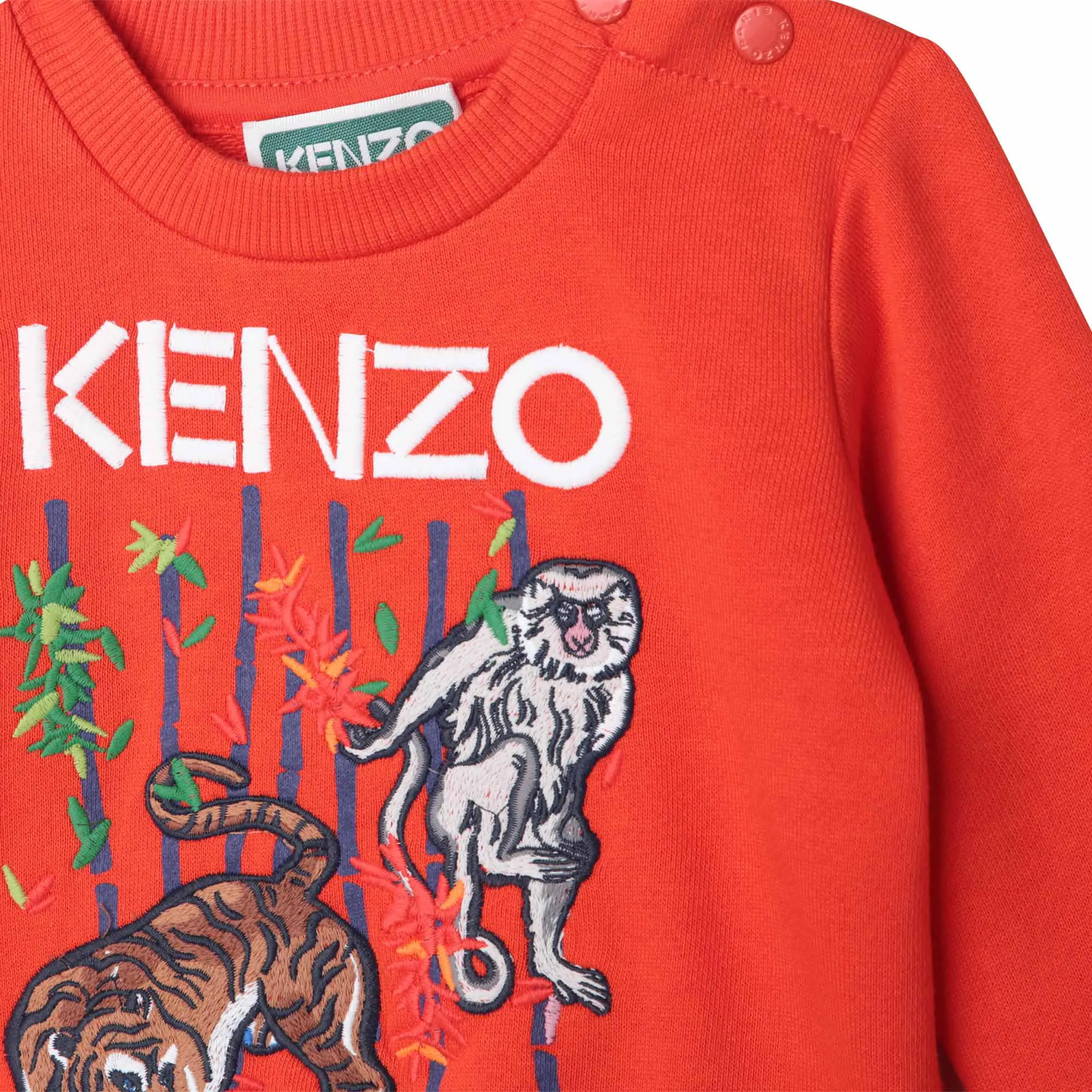 KENZO KIDS Sudadera de algodón bordada