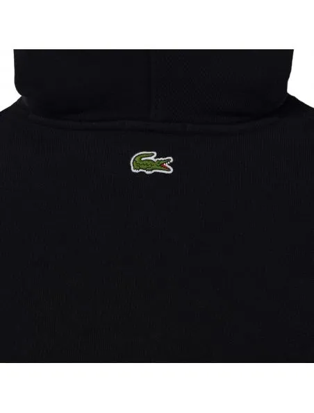 LACOSTE Sudadera Loose Fit Hoody Hombre Black