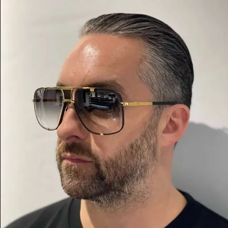 Mach Gafas de sol Cinco para hombres y mujeres Estilo clásico Gafas de sol de verano Placa retro anti-ultravioleta Marco complet