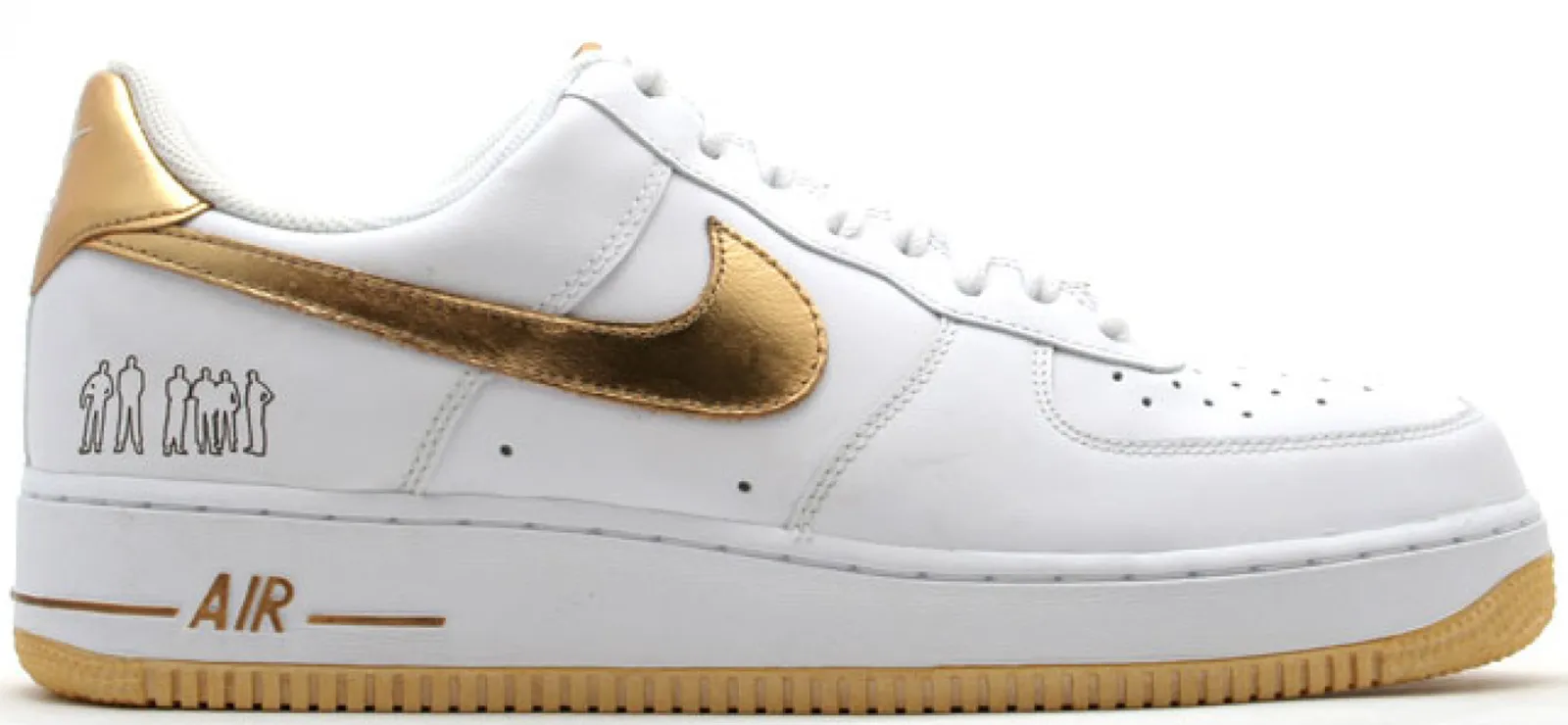 Nike Air Force 1 Low Players White Metallic Gold