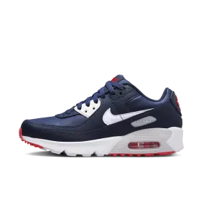 Nike Air Max 90 Leather "Obsidian Track Red" GS