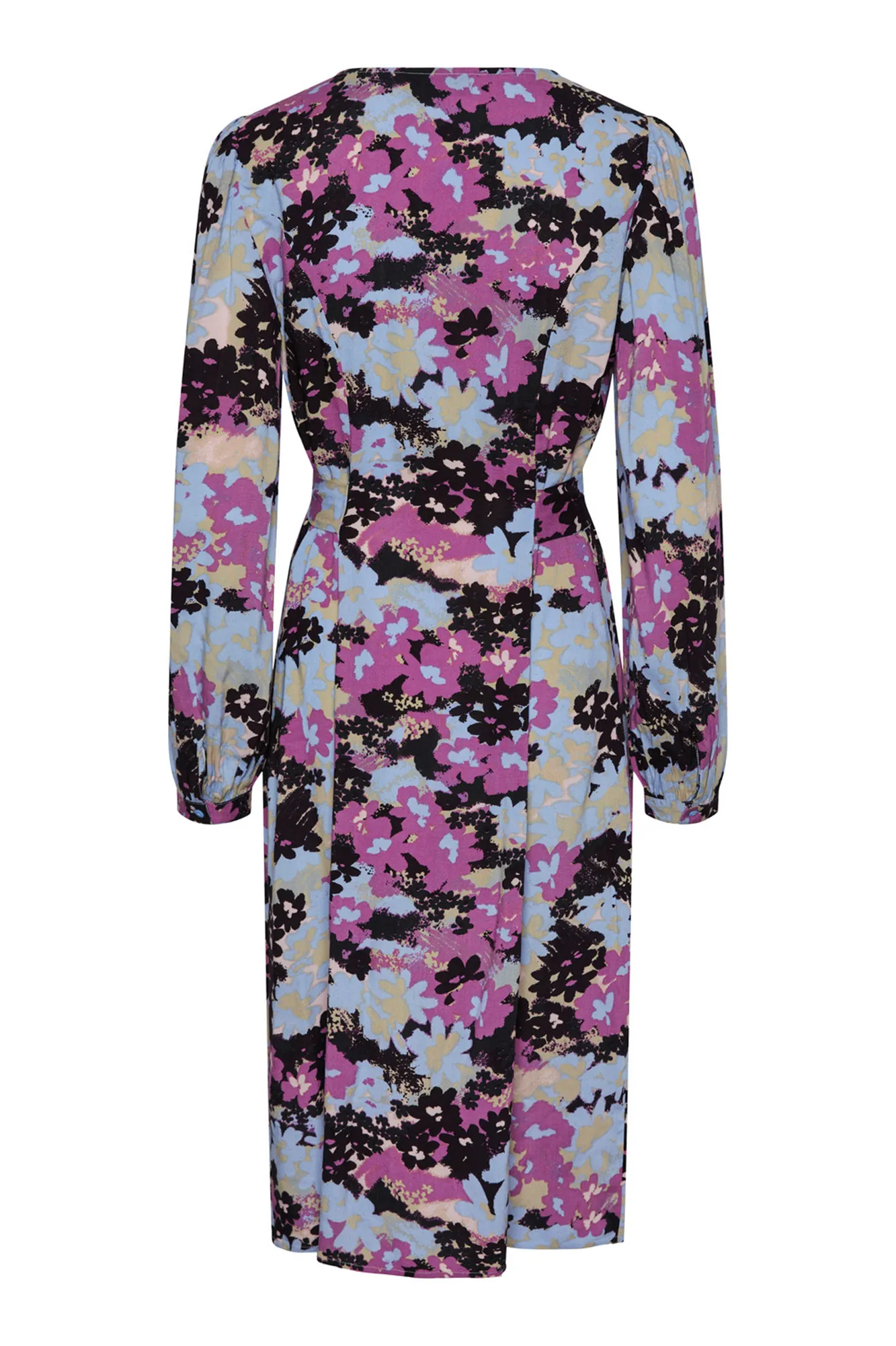 Pieces Vestido midi floral