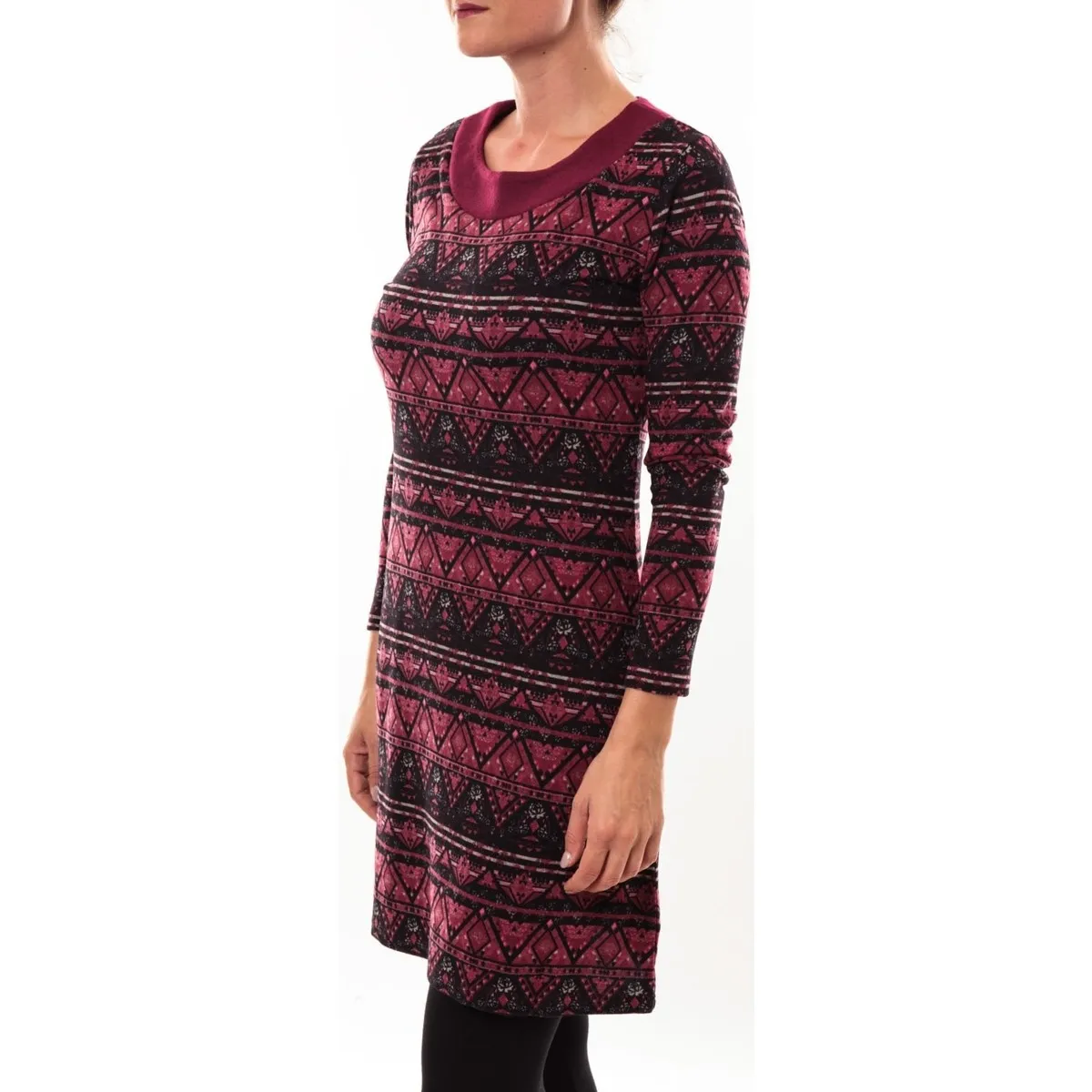 Robe pull 71565011 bordeaux