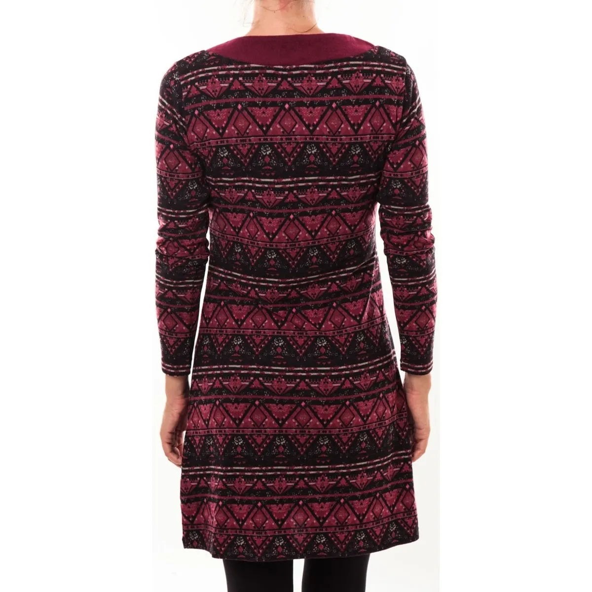 Robe pull 71565011 bordeaux