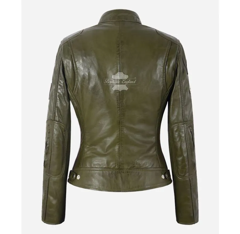 SIZMA BIKER JACKET WOMEN BIKER FASHION Real LEATHER JACKET