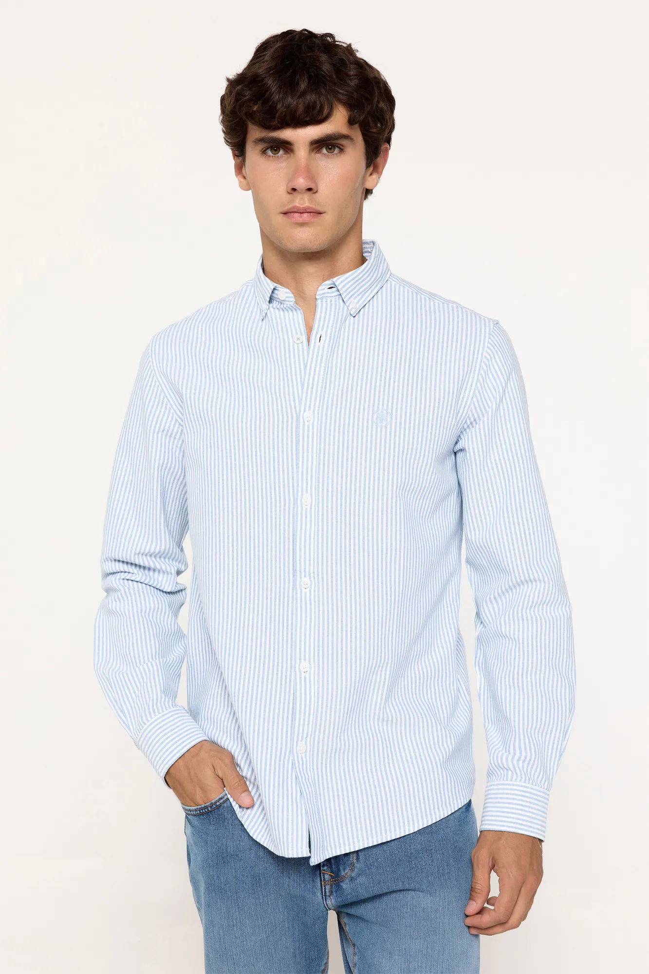 Springfield Camisa Oxford Rayas Springfield