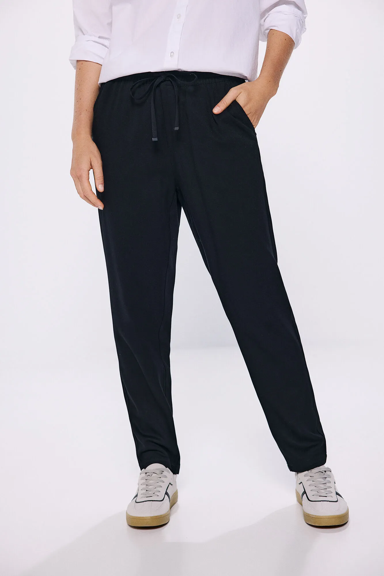 Springfield Pantalón jogger fluido