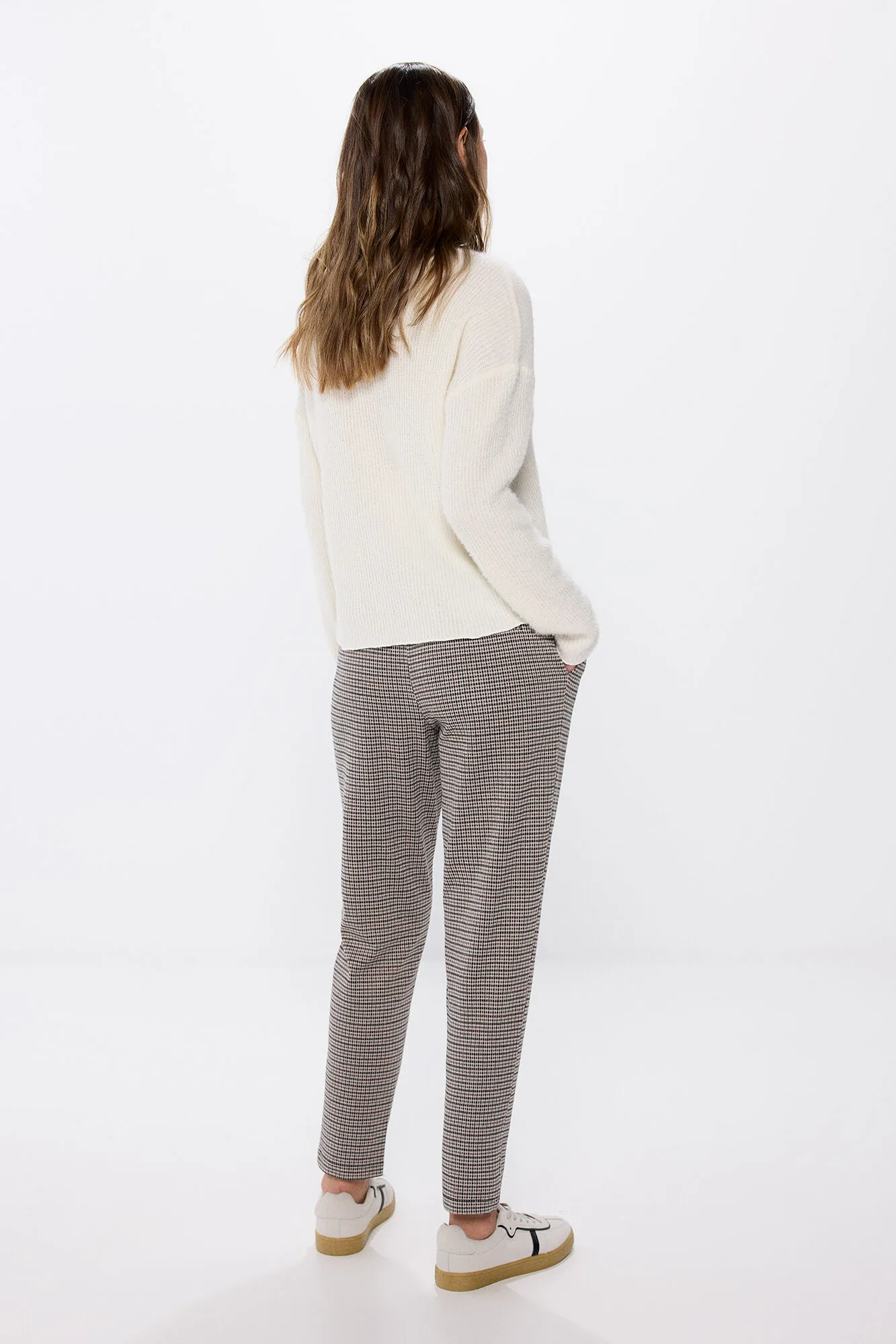 Springfield Pantalón jogger punto circular