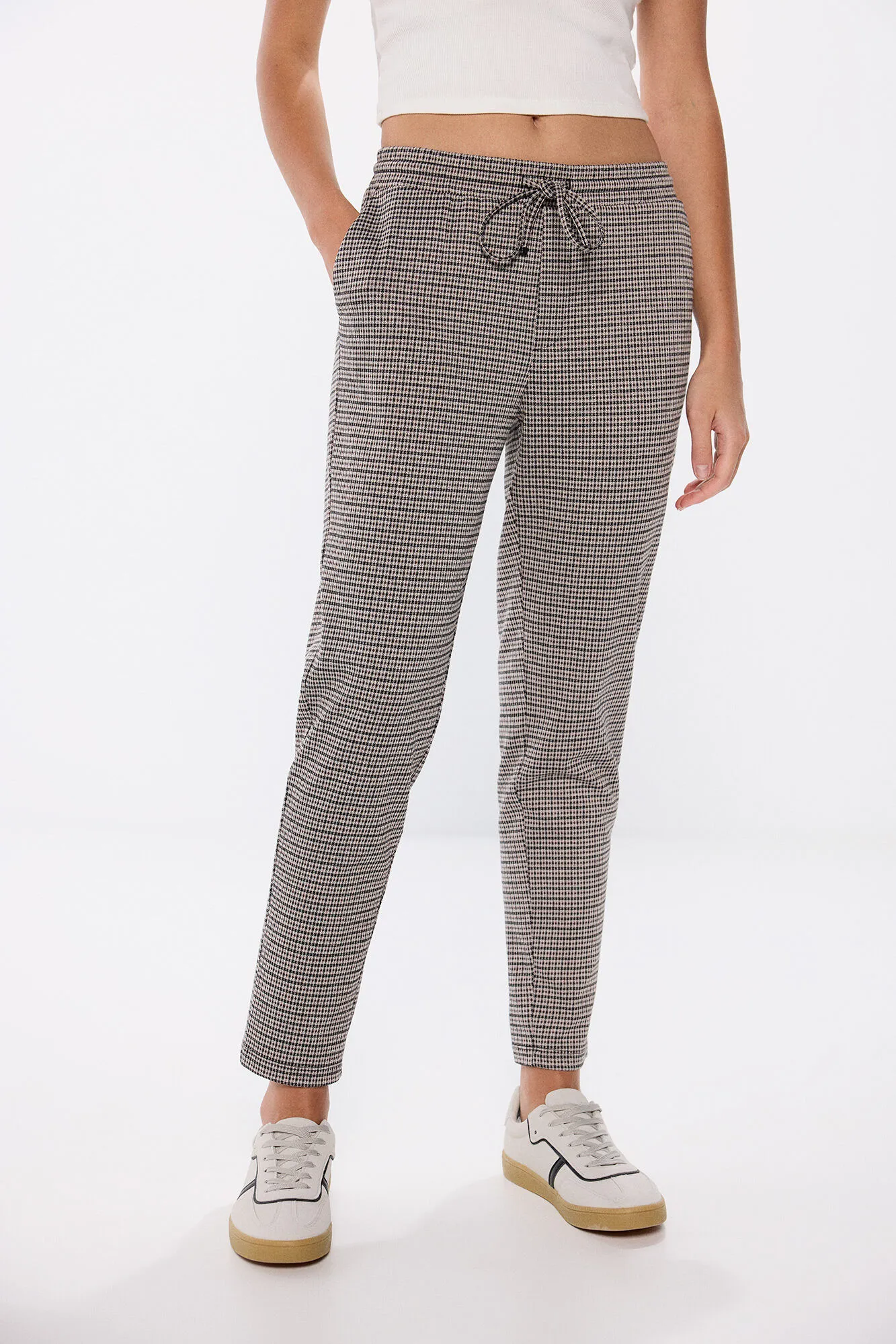 Springfield Pantalón jogger punto circular