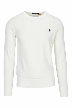 Sudadera blanca con minilogo polo