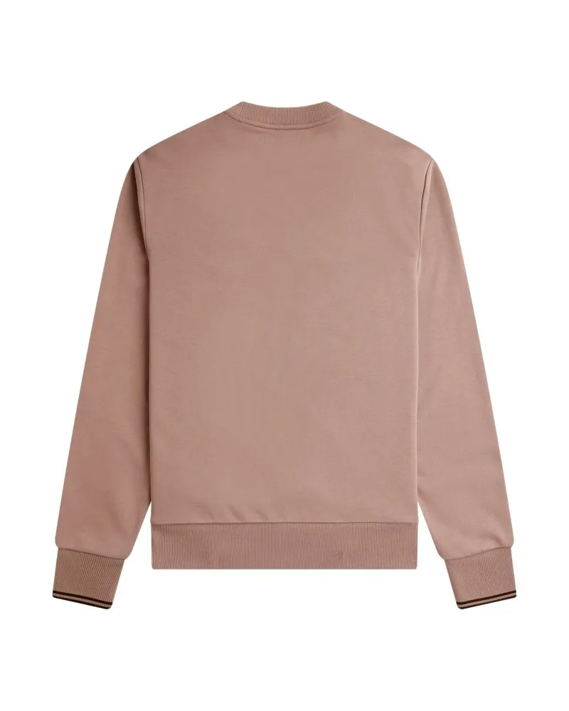 Sudadera fred perry rosa crewneck sweatshirt