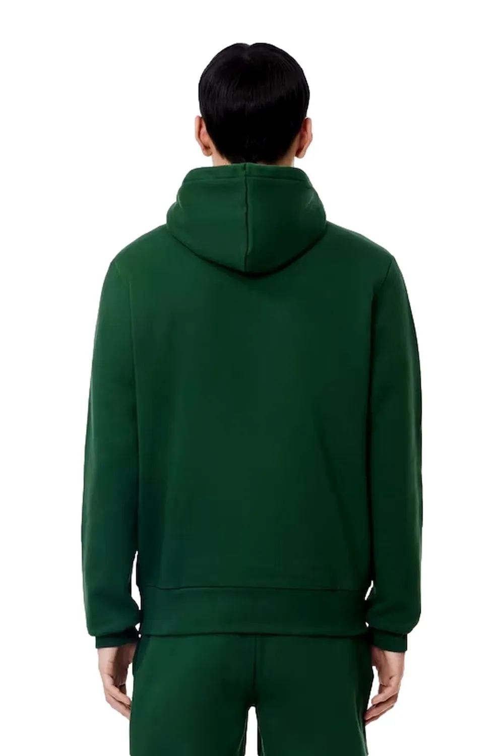 Sudadera lacoste gris vigorÉ basic hooded sweatshirt