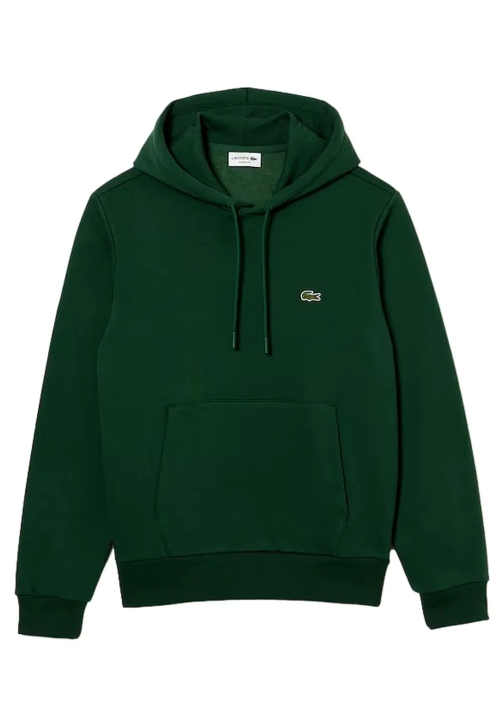 Sudadera lacoste gris vigorÉ basic hooded sweatshirt